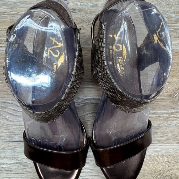 A2 by Aerosoles High Hat Bronze Sandal Women's Size 7.5M - Picture 2 of 5